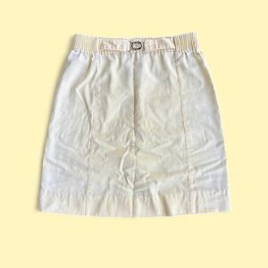 Vintage yellow mini skirt with elastic waistband